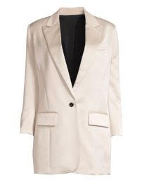 The Kooples - Longline Satin Blazer at Saks Fifth Avenue